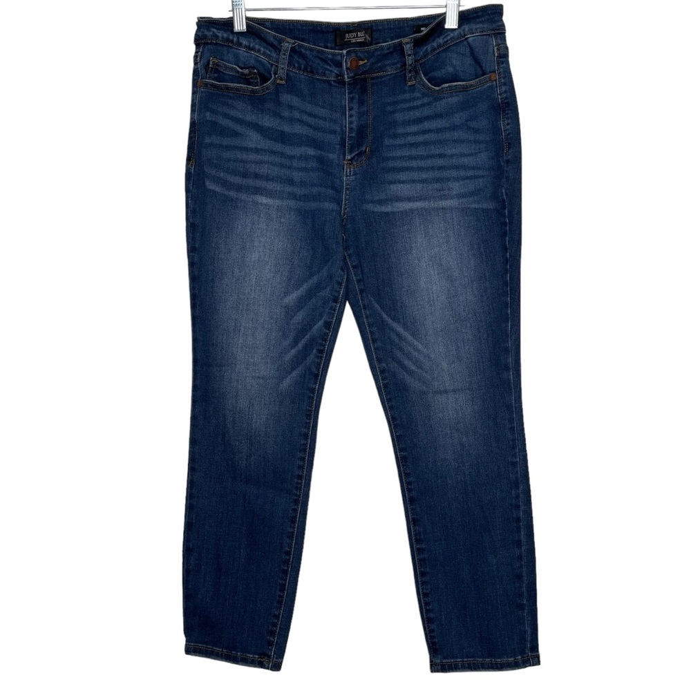 Judy Blue Jeans Womens Size 32 Relaxed Fit Mid Rise Stretch Med Blue